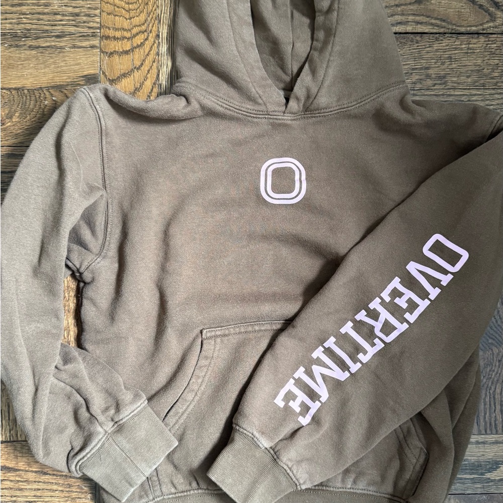 Brown Overtime kids Hoodie